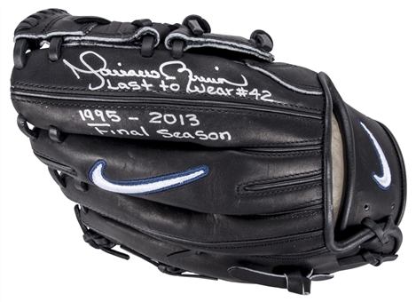 Mariano Rivera Autographed and Inscribed Nike Fielders Glove (PSA/DNA)
